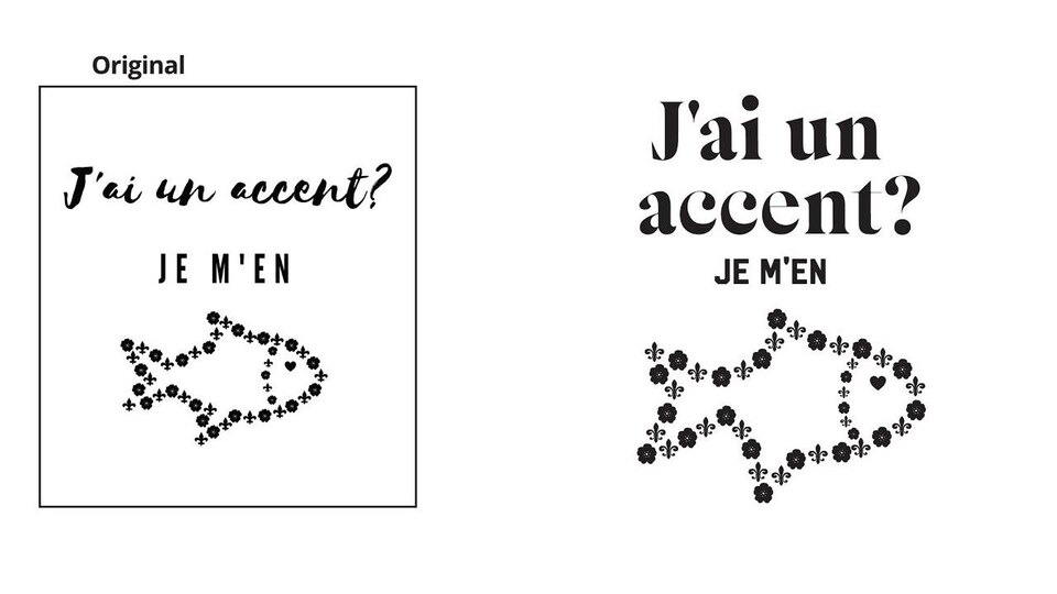 Un jeu de mot bilingue incluant un poisson.