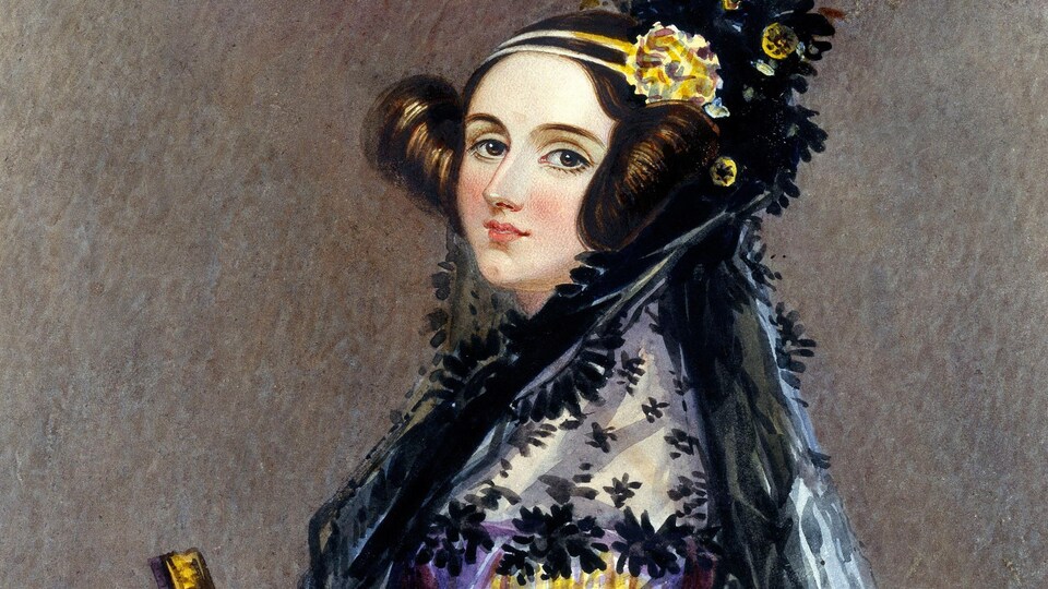 La peinture d'une dame.
