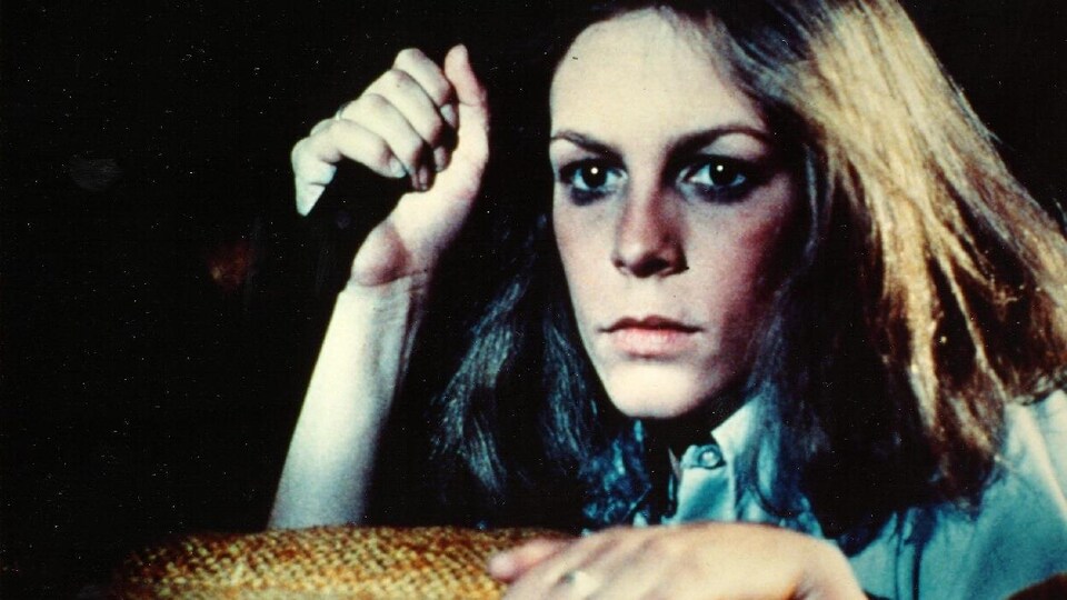 Jamie Lee Curtis dans une scène du film « Halloween »