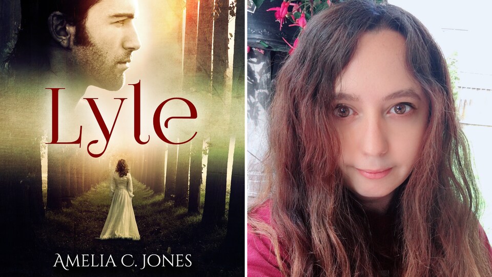 Couverture du roman et portrait d'Amelia Jones.