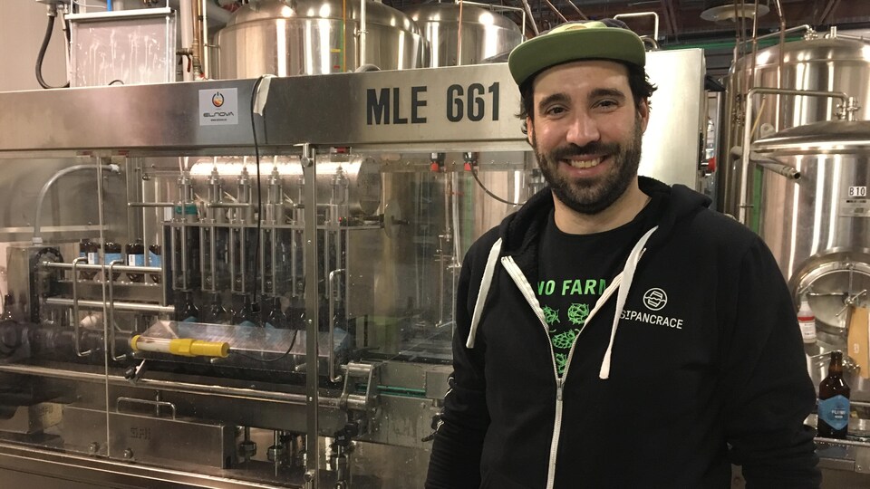 André Morin, directeur de production et copropriétaire de la microbrasserie St-Pancrace