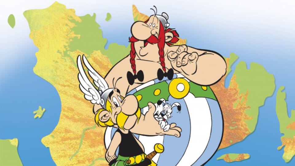 Détail de la couverture du livre Astérix chez les Québécois, de Tristan Demers