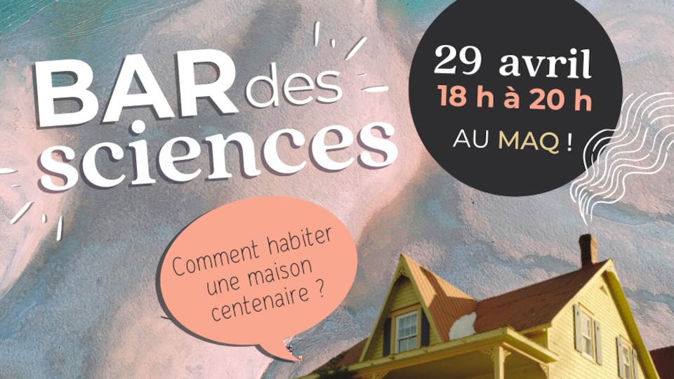 Affiche d'une activité qui se tiendra au Musée acadien du Québec à Bonaventure.