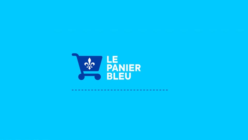 Le logo du Panier bleu, une initiative du gouvernement provincial pour favoriser l'achat local.