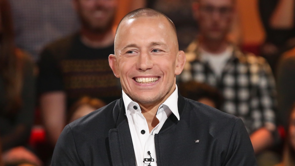 Georges St-Pierre sur le plateau de l'émission Tout le monde en parle.