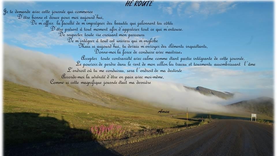 Un poème et une photo d'Yves Lafond, camionneur et écrivain dans le Grand Nord.