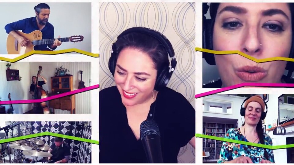 Captation de la video EVERY LITTLE STEP de la chanteuse Jazz Andrea Superstein.