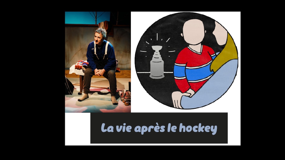 Bruce McKay dans son one man show La vie après le hockey.