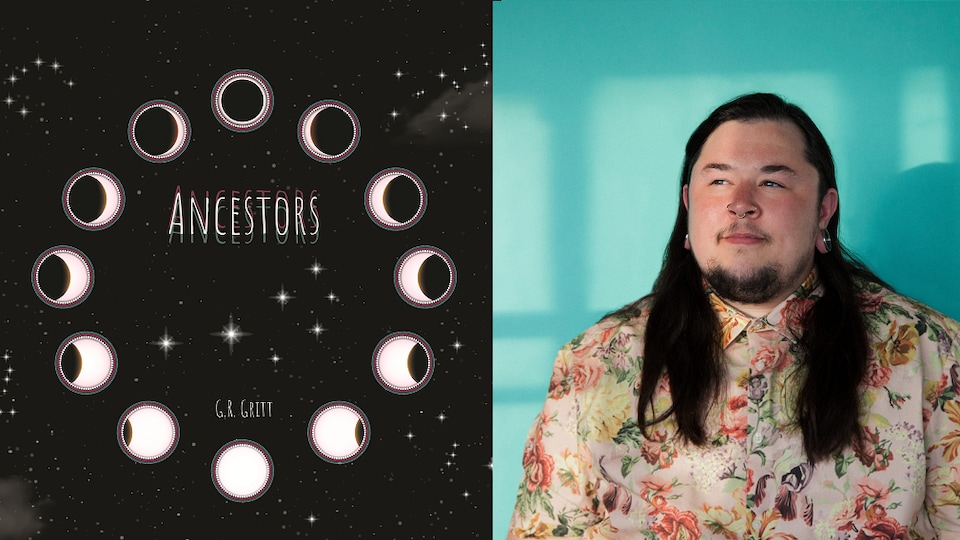 G.R. Gritt et la pochette de son album 'Ancestors'.