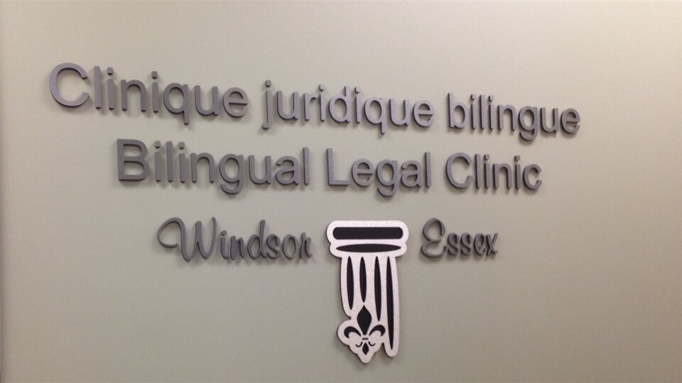 Affiche de la Clinique juridique bilingue de Windsor-Essex.
