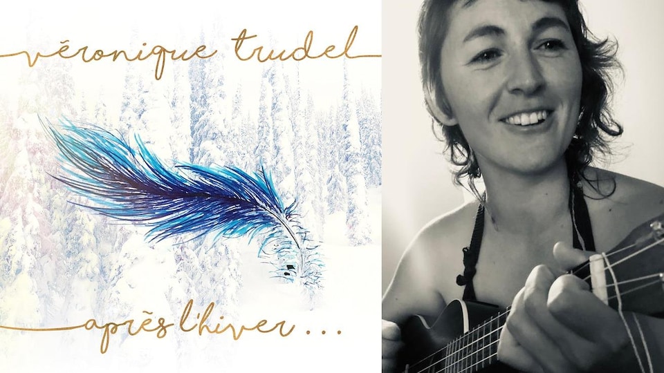 La musicienne Véronique Trudel et la couverture de son disque 'Après l'hiver'