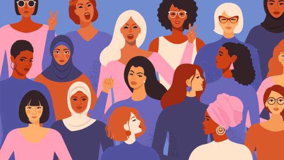 Illustration de femmes de différentes origines.