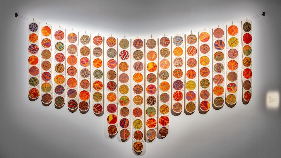 'Hung out to dry', une installation de l'artiste Métis Daphné Boyer.