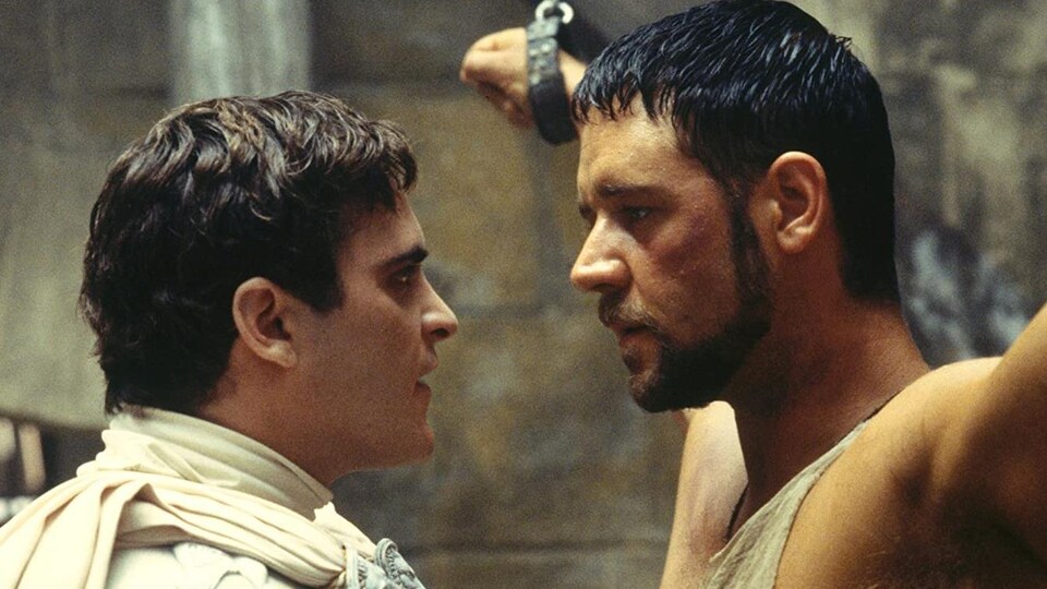 Joaquin Phoenix et Russell Crowe.