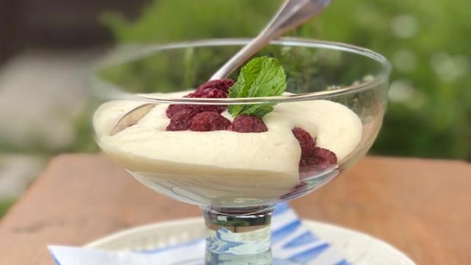 Une photo de la recette de sabayon de Lesley Chesterman