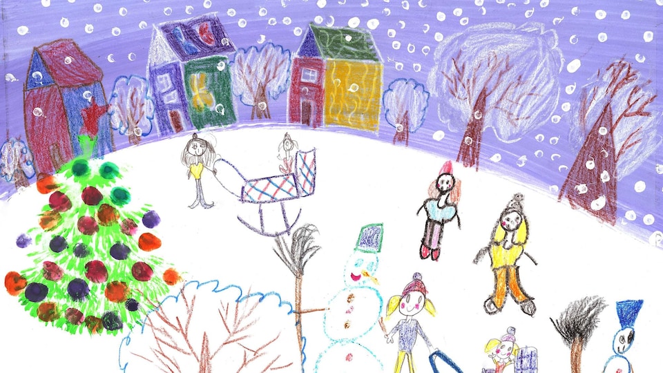 Cahier de dessins  Scènes d'hiver – La Petite Maison