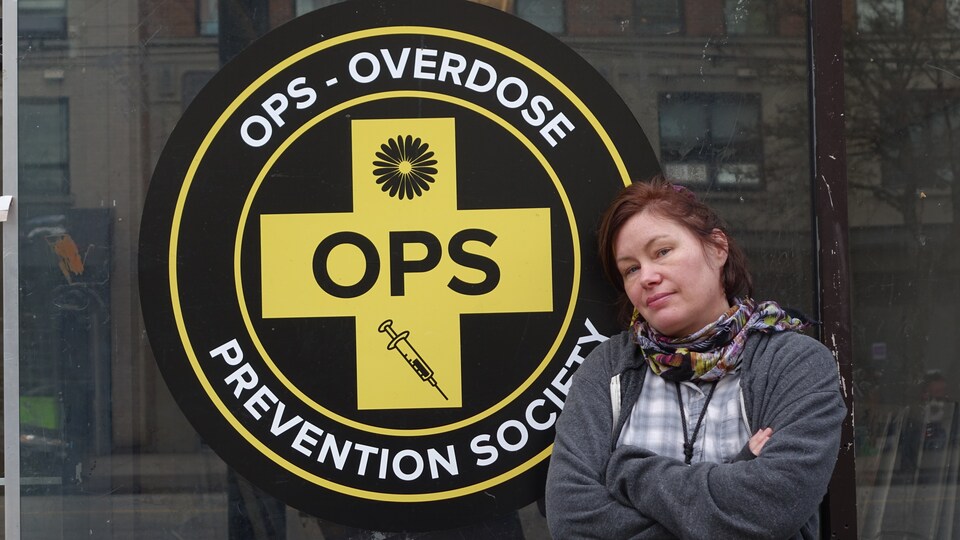 Sarah Blyth, cofondatrice de l'Overdose Prevention Society, qui a désormais pignon sur rue à Vancouver