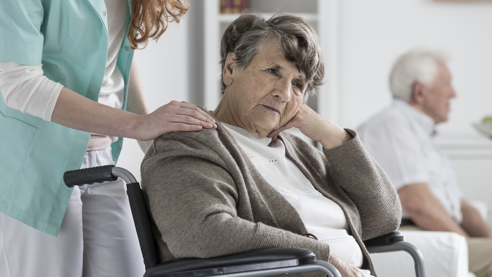 Une patiente souffrant de la maladie d'Alzheimer.