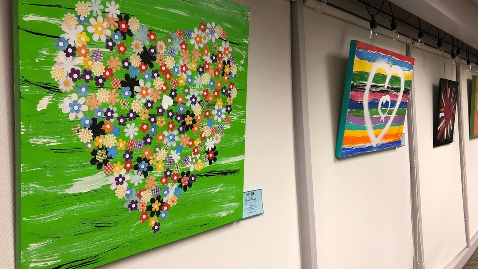 Exposition Au coeur de l'Alzheimer à la bibliothèque Louis-Ange Santerre