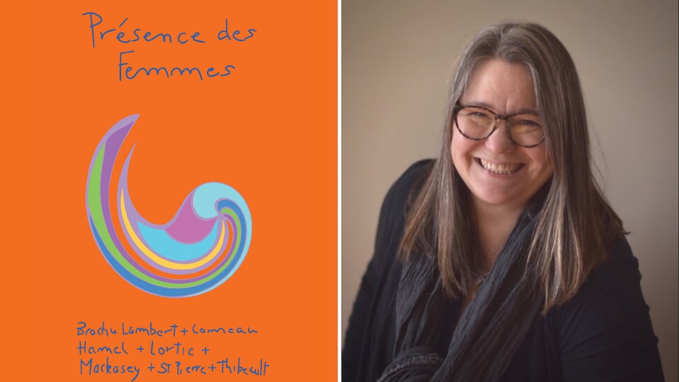 Affiche de l'exposition et portrait de Sabine Lecorre-Moore.