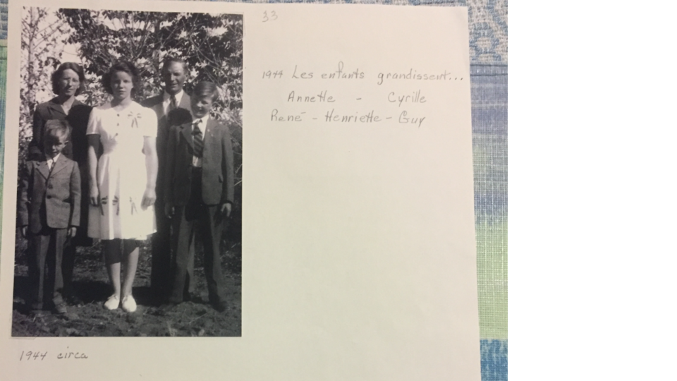 Des photos d'époque de la famille