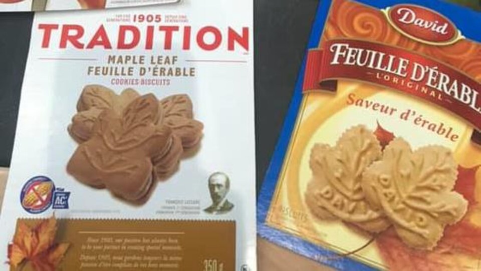 Des emballages de produit à base d’érable
