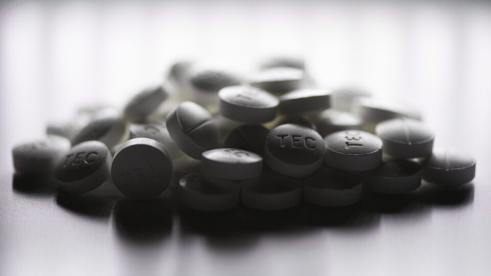 Des comprimés d'oxycodone et d'acétaminophène