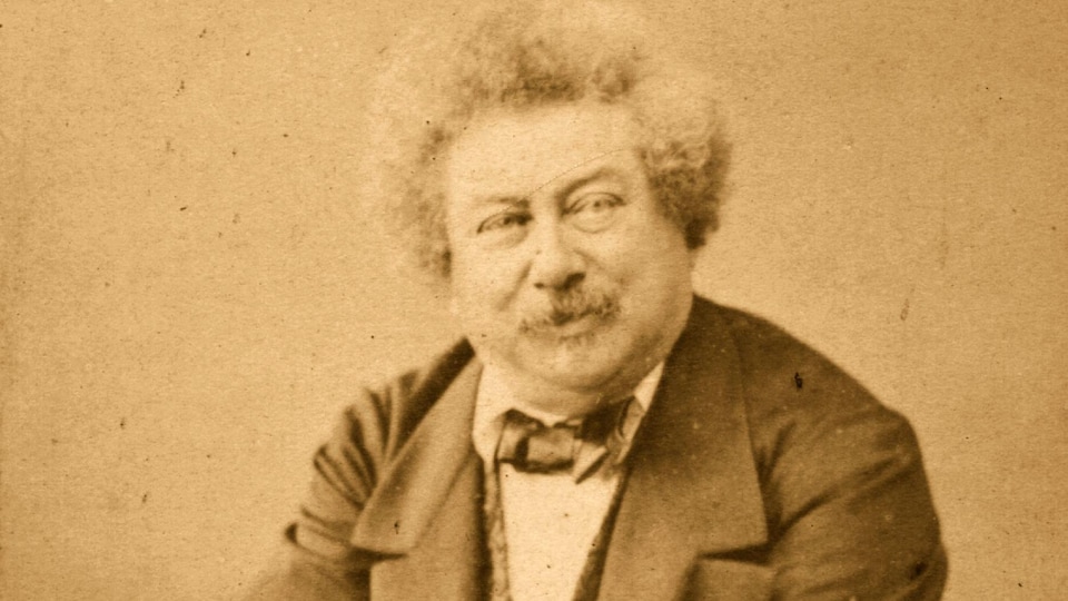 Photo d'Alexandre Dumas datant de 1850.