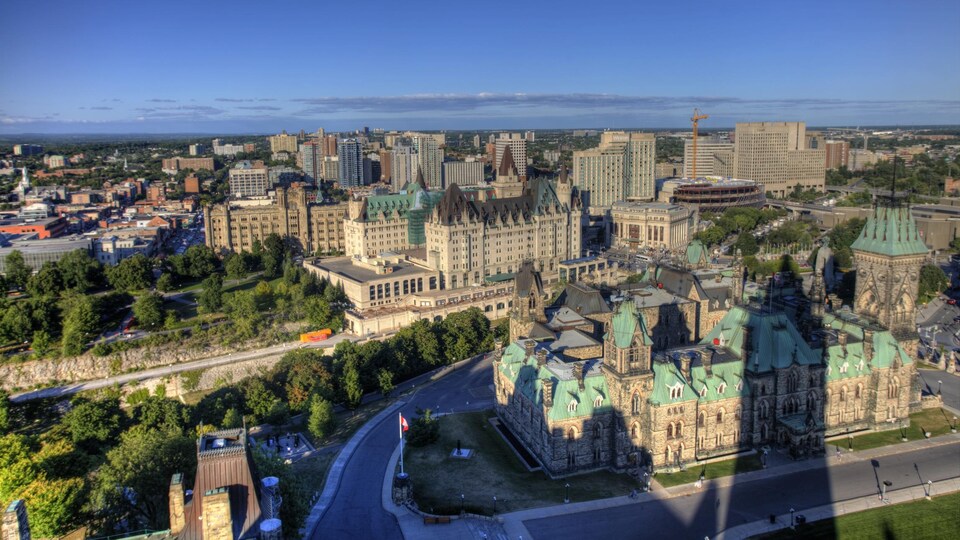 Ottawa vue du ciel.