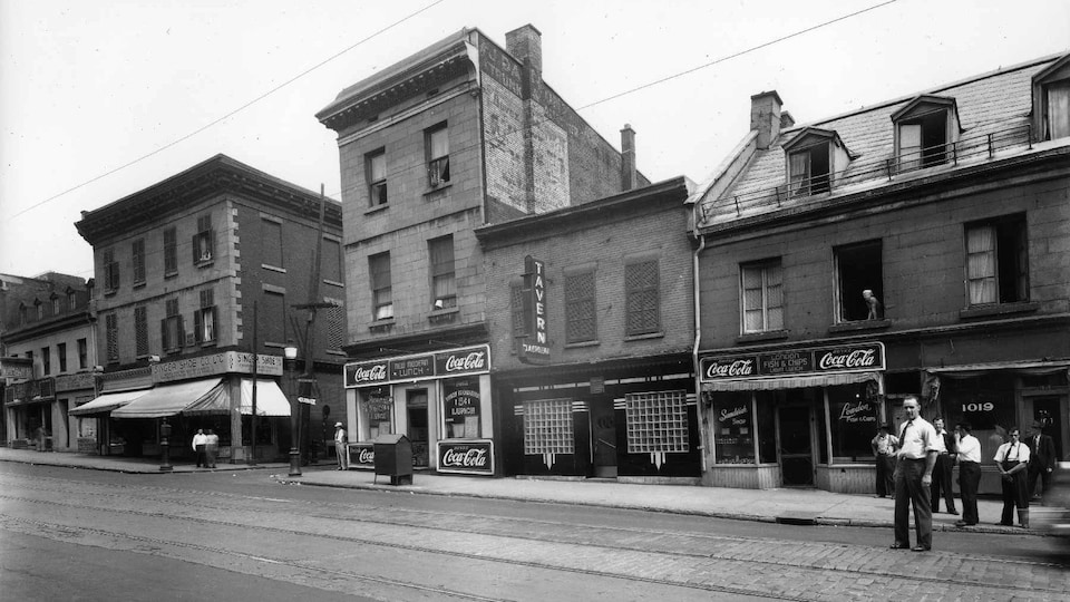 Le quartier de la prostitution de Montréal en 1947.