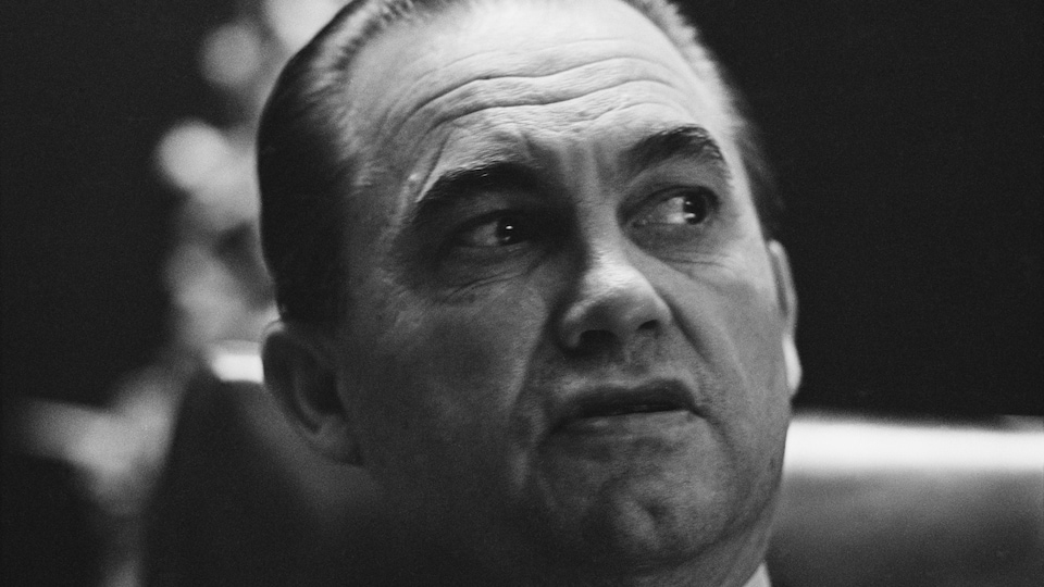 Le gouverneur de l'Alabama George Wallace en 1968.