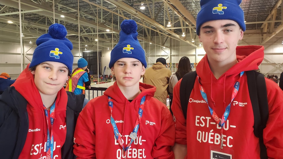 Vincent Aucoin, Louis-Charles Bourque et Jasmin Lapierre .