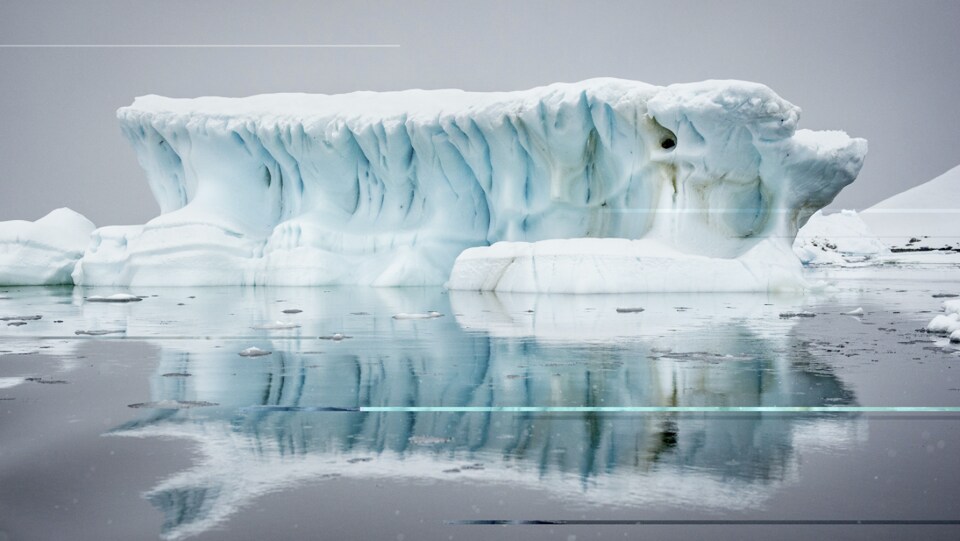 Photographie d'un glacier