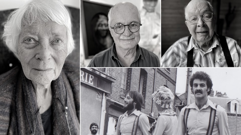 Montage photo des quatre aînés.