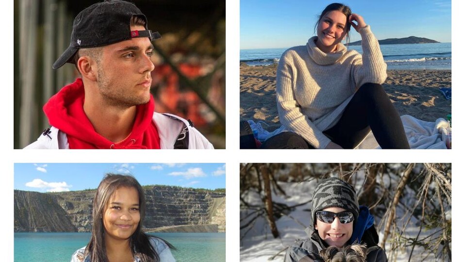 Mathieu Robitaille, Élise Tremblay, Ymanie Sakho et Thomas Turcotte