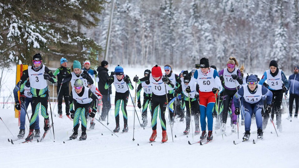 Skieurs aux Jeux du Québec