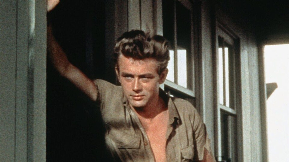 James Dean dans le film « Géant », en 1956.
