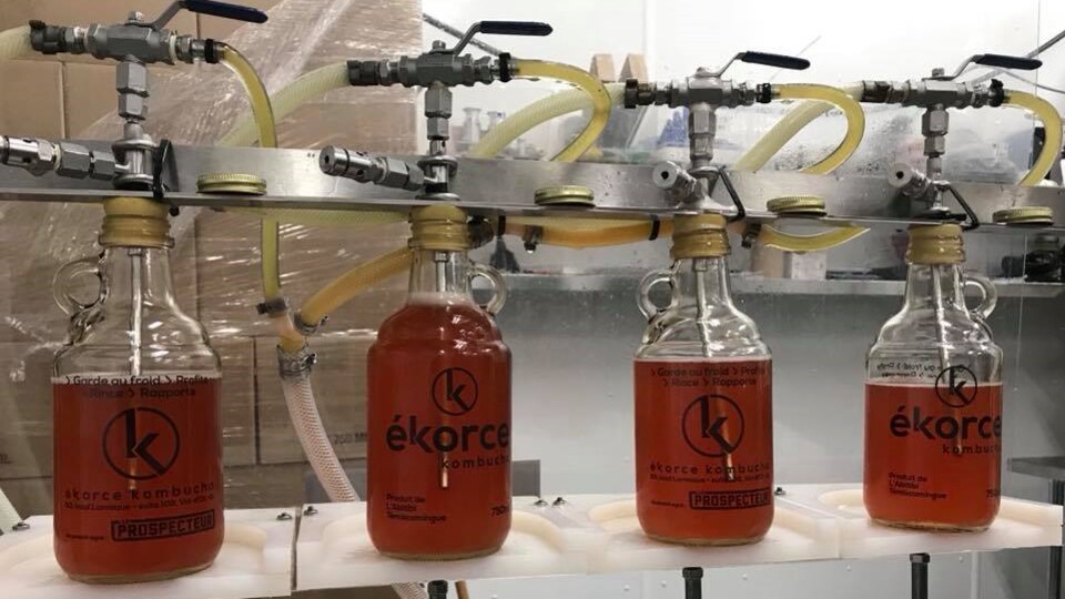 Embouteillage de kombucha