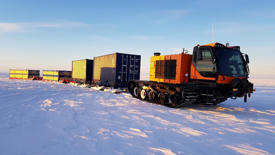 La compagnie Prinoth de Granby a créé un véhicule conçu spécifiquement pour la station de recherche de la Norvège