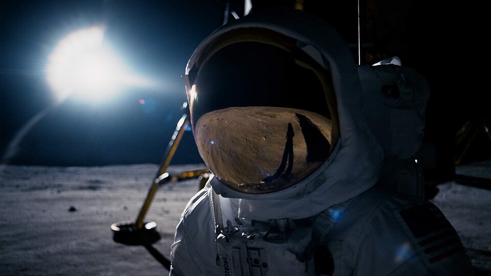 Amstrong sur la lune.