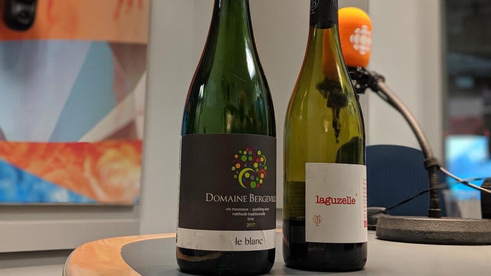 Le Blanc Brut 2017, Domaine Bergeville et le Minervois 2018, Laguzelle, Domaine Taillandier