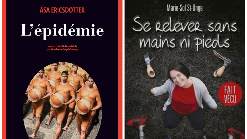 Deux couvertures de livre.