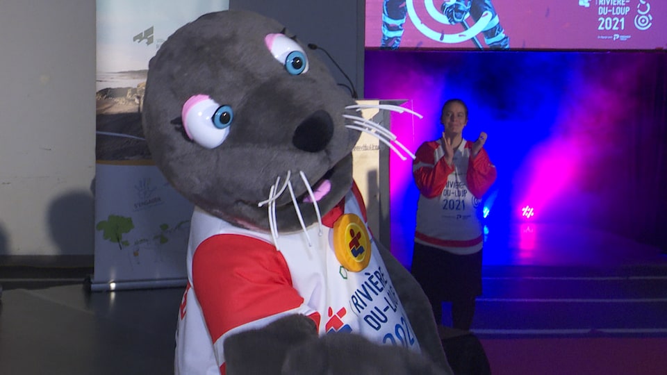 Lou devait être la mascotte de la finale provinciale des Jeux du Québec 2021, à Rivière-du-Loup. 