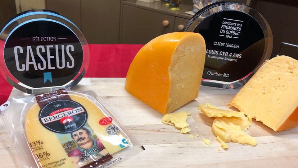 Une demi meule de fromage, et le prix Caseus Longaeve