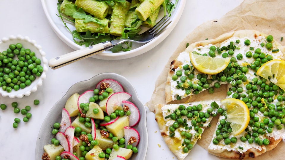 Salade de petits pois : recette facile de printemps (3 étapes - 30