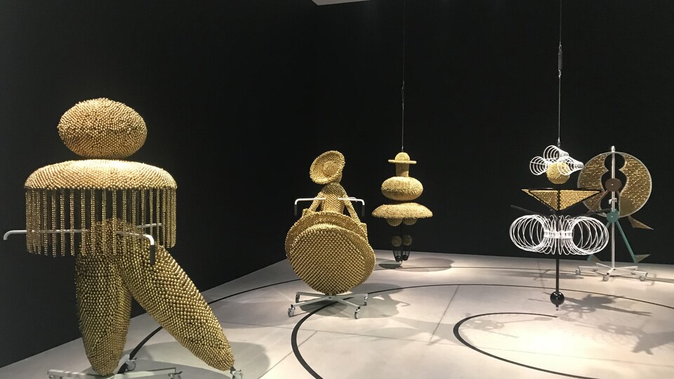 L'installation «Boxing Ballet», de l'artiste sud-coréenne,Haegue Yang.