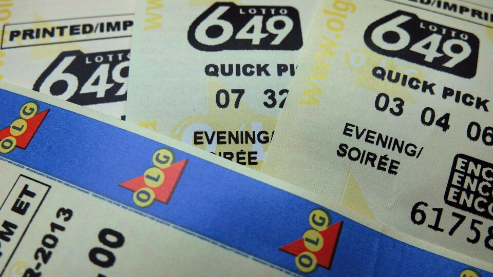 Photo de billets de loterie 649.