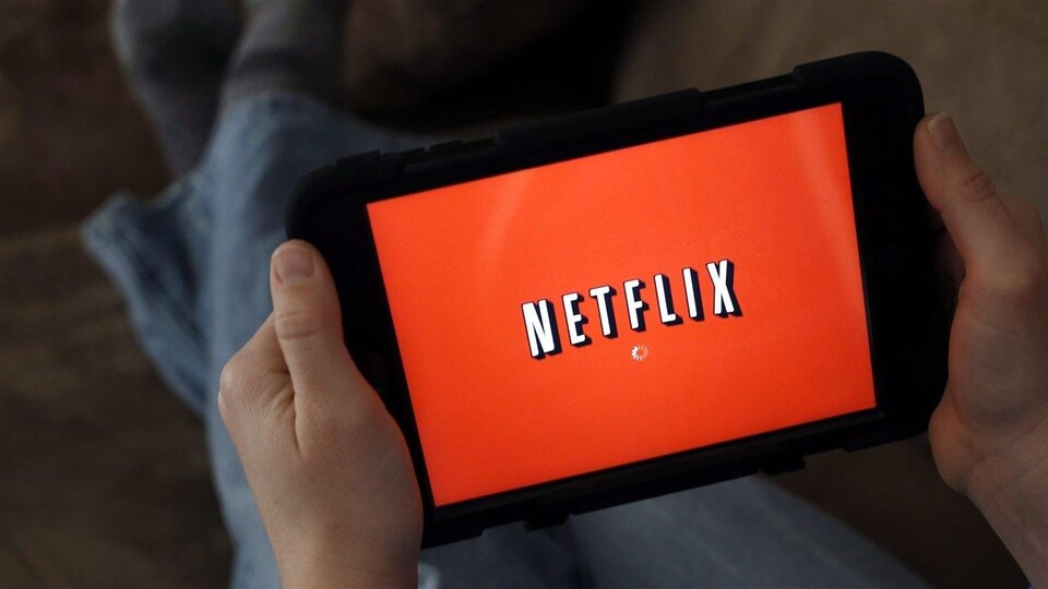 Le logo de Netflix sur un écran.