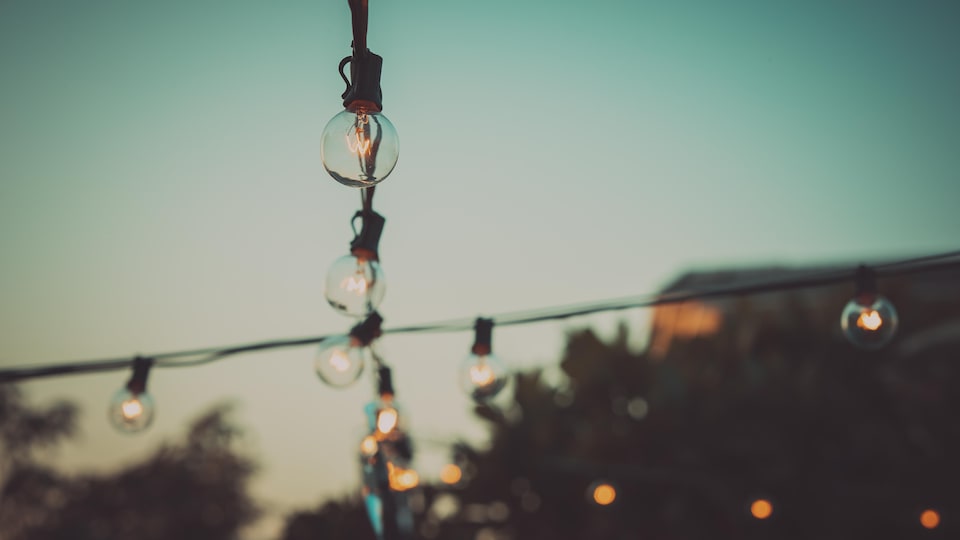 Lumières d'un terrasse
