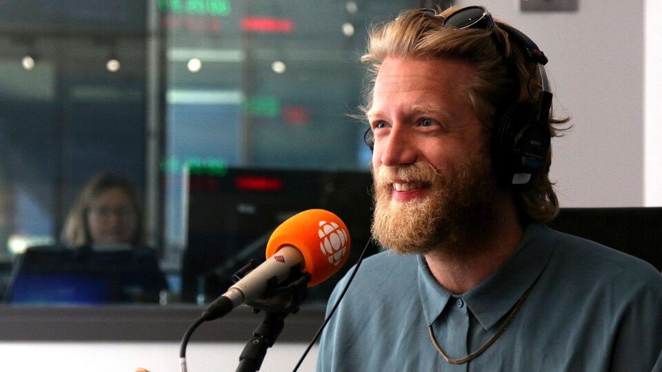 Maxime Robin, en studio